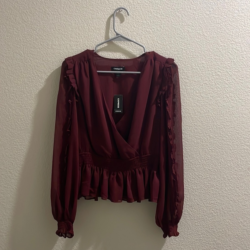 Express Maroon top